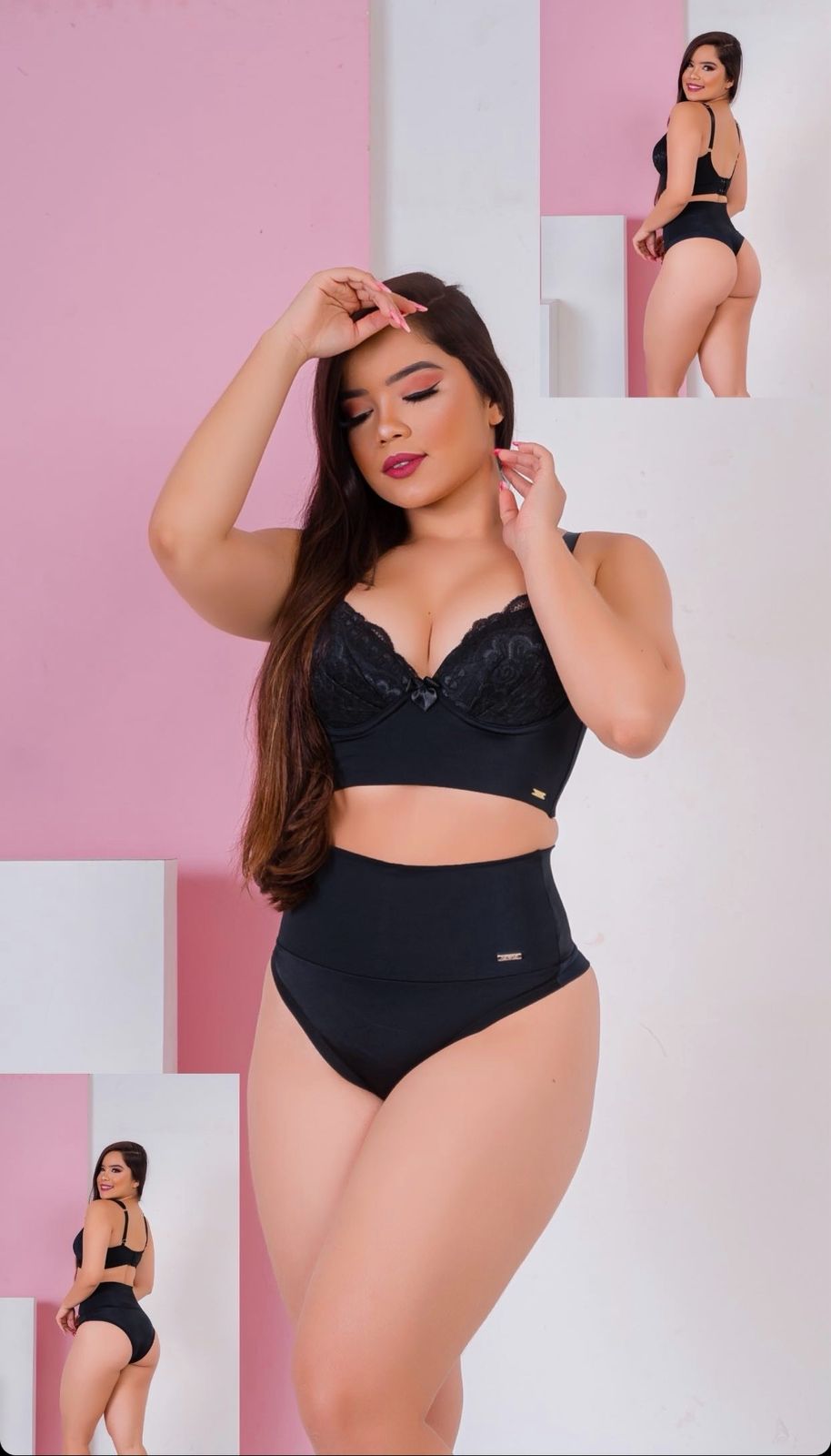 Calcinha Modeladora Pala Alta sem Barbatanas