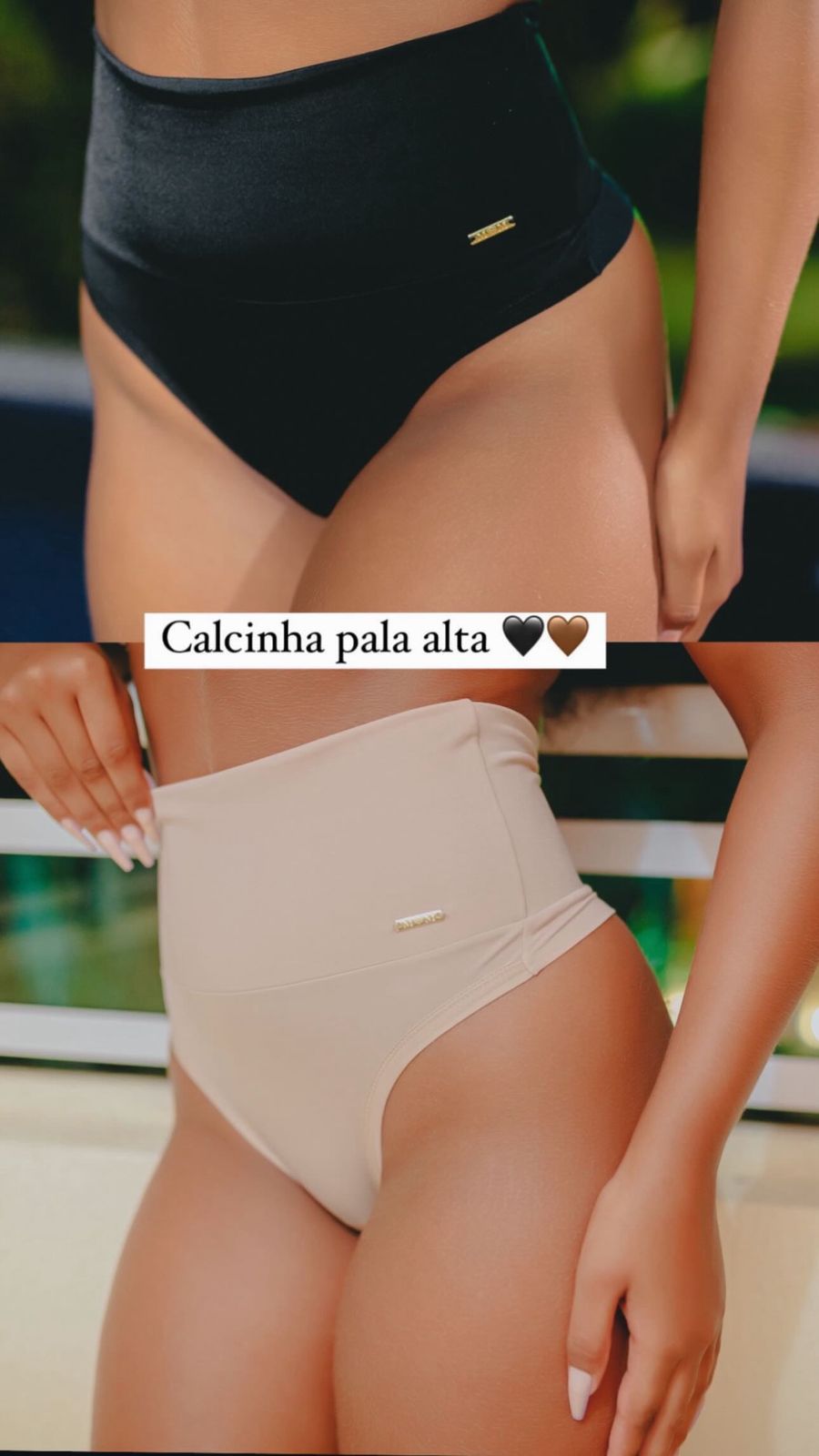 Calcinha Modeladora Pala Alta sem Barbatanas