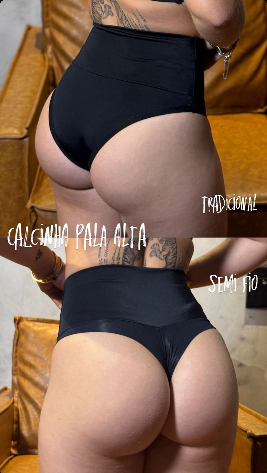 Calcinha Modeladora Pala Alta sem Barbatanas